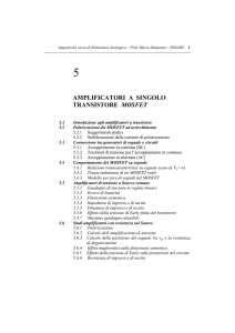 Amplificatori a singolo MOSFET