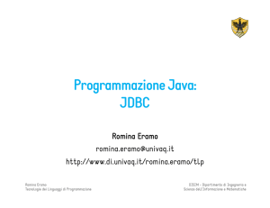 Programmazione Java: JDBC