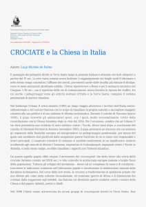 CROCIATE e la Chiesa in Italia - Associazione Italiana dei