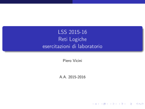 LSS 2015-16 Reti Logiche esercitazioni di laboratorio