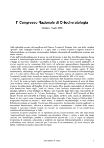 I congresso nazionale di ortocheratologia
