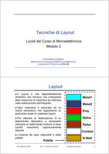 Tecniche di Layout Layout - Ingegneria elettrica ed elettronica