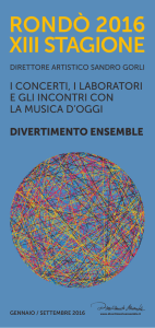 Programma Rondò 2016 - Conservatorio di Milano