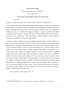 Nodi strutturali e debito - Società Italiana degli Economisti