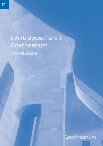 L`Antroposofia e il Goetheanum