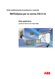 REF542plus per la norma CEI 0-16