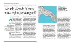 Gazzetta del Mezzogiorno, 20 febbraio 2011, pagg. 20-‐21