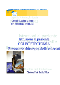 Info su colecistectomia, di R.Tomarchio e coll.