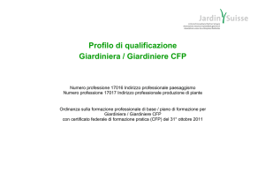 Profilo di qualificazione Giardiniera / Giardiniere CFP
