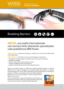 WSS Italia - Brochure ARCAD Software