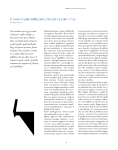 Il nuovo ruolo della comunicazione scientifica