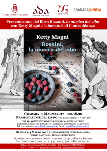Presentazione del libro Rossini, la musica del cibo con Ketty Magni