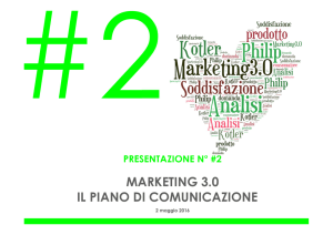 2. Marketing 3.0 e il piano di comunicazione