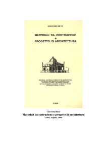 Materiali da costruzione e progetto di architettura