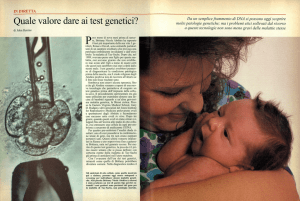 Quale valore dare ai test genetici?