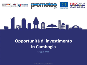 Opportunitá di investimento in Cambogia
