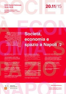 Società, economia e spazio a Napoli