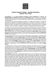 Comunicato stampa Teatro Stabile 2017-2018