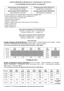 ISTITUTO SUPERIORE ARTISTICO “A - Liceo Artistico, Musicale e