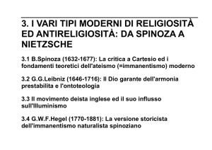 3. i vari tipi moderni di religiosità ed antireligiosità: da