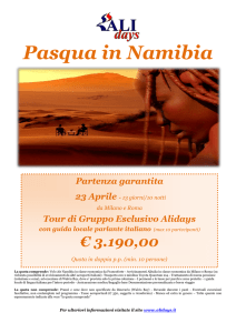 Pasqua in Namibia