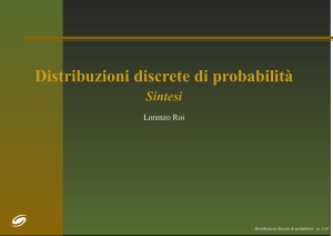 Distribuzioni discrete di probabilità