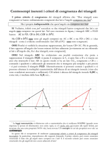 CONTRES criteri congruenza triangoli