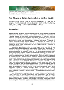 Tra Albania e Italia: storie solide e confini liquidi