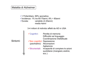 Malattia di Alzheimer Sintomi: