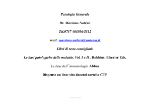 Patologia Generale Dr. Massimo Nabissi Tel.0737 403306