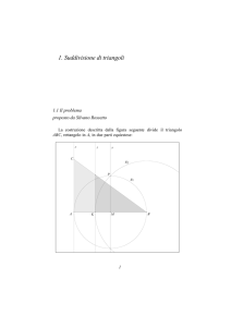 1. Suddivisione di triangoli - Dipartimento di Matematica e Informatica