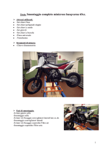 smontaggio completo minicross husqvarna 65 cc.