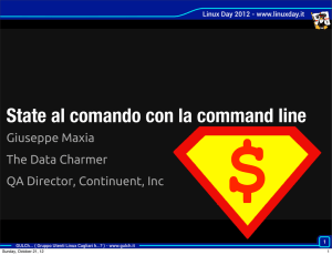State al comando con la command line - Linux Day
