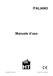 ITALIANO Manuale d`uso - ht