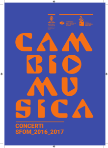 Brochure Cambio Musica 2016 2017 - Fondazione Maria Ida Viglino