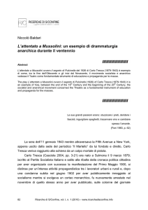 L`attentato a Mussolini: un esempio di drammaturgia anarchica