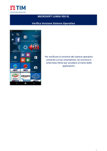 MICROSOFT LUMIA 950 XL Verifica Versione Sistema Operativo