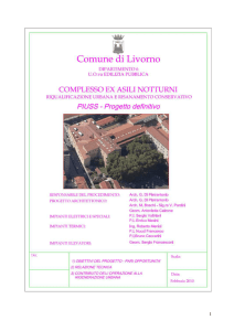 Relazione tecnica - Comune di Livorno