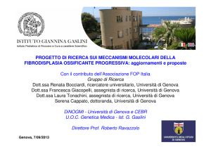 PROGETTO DI RICERCA SUI MECCANISMI