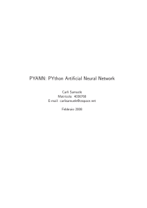 PYANN: PYthon Artificial Neural Network