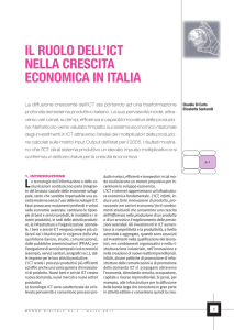 il ruolo dell`ict nella crescita economica in italia