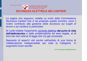 sicurezza elettrica nei cantieri