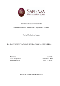 La rappresentazione della donna nei media (PDF