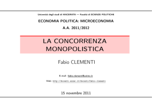 17 - La concorrenza monopolistica