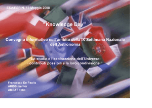 ARISS ESRIN knowledge 2008 - Presentazione (pdf