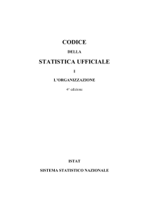 Codice della statistica ufficiale