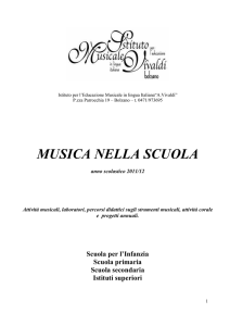 musica nella scuola - Area Musicale Vivaldi