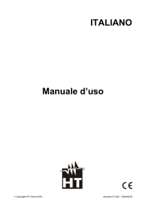 Manuale d`uso - ht