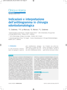 Indicazioni e interpretazione dell`antibiogramma in chirurgia