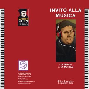 invito alla musica - Chiesa Evangelica Luterana in Italia